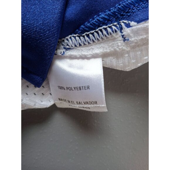 Adidas Mens Football Jersey L White Blue Mesh - Picture 4 of 6